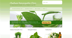 Desktop Screenshot of chathamnaturopathicclinic.com