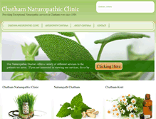 Tablet Screenshot of chathamnaturopathicclinic.com